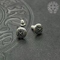 ราคา Chrome Hearts Ornament Black Vintage Horseshoe Pattern Pure Needle Cross Flower Stud Earrings Niche High-end Feel-BB Perfect Gift for Any Occasion (1734756098524481380)