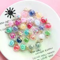 ราคา Round Crystal Glass Ball Pendant Five-Pointed Star Liquid Sand Sequin Hanging Ornament DIY Bracelet Bead Earring Accessories (1734311983975663229)