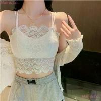 ราคา Mali & Co. สายเดี่ยวผ้าลูกไม้ เสื้อกล้ามโชว์หลังสำหรับผู้หญิง แบบเซ็กซี่ ใส่ด้านนอก ด้านใน พร้อมแผ่นเสริมหน้าอก บราไร้โครง ไซส์ใหญ่ ฤดูร้อน แบบบาง ระบายอากาศ (1734621725812360280)