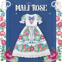 ราคา (มี3XL) Maria Diamond สีขาว Mali Rose Dress เดรสยาวผ้าไหมญี่ปุ่นพิมพ์ลาย เนื้อนิ่มเบาสบาย แขนสั้นสม็อค แต่งลูกไม้เนื้อนิ่ม เรียบหรู มีซับในซิปหลัง / ยาว 48 นิ้ว / จุด5 ข้ามไซส์ (1732043404718736607)