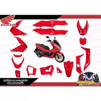 ราคา **แยกชิ้น** ชุดสี Honda Pcx2014-2017 สีแดงสด งานแยกชิ้นแท้ศูนย์ อะไหล่ เเต่ง มอไซค์ ไทเท ของ แต่ง pcx กันสะบัด แมกนีเซียม มอเตอร์ไซค์ อามยืด 2 นิ้ว vespa indonesia (1732513060461904908)