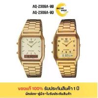 ราคา CASIO นาฬิกาข้อมือ รุ่น AQ-230GA-9D,AQ-230GA-9B สายสเเตนเลส สีทอง 2 ระบบ กันน้ำ คาสิโอ (1730625602989426712)