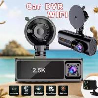 ราคา กล้องติดรถยนต์ WIFI 2.5k กล้องติดรถยน2023 กล้องหน้ารถ 3 กล้อง เลนส์มุมกว้าง170องศา กล้องมองหลังรถ กล้องติดหน้ารถ กล้องรถยนต์ กล้องคู่ เครื่องบันทึกการขับขี่ กล้องติดรถยนต์หน้าหลั (1730540333981076176)