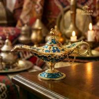 ราคา Vintage Aladdin Magic Lamp Genie Wish Lamp Retro Arabian Oil Lamp Ornament Gold Enamel Mini Lamp Desk Decor Tea Table Decoration Fantasy Genie Lamp Collectible Home Decor TikTok (1734644453083154347)