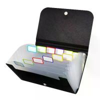 ราคา [COD] [ส่งฟรี] Small File Wallet Receipt Folder A6 Accordion Folder Self-adhesive Index Tabs (1733248843730027822)