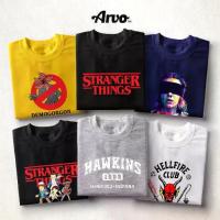 ราคา 【cotton Tshirts】Stranger Things เสื้อยืด Teen T-shirt Unisex 100% Cotton สวมใส่สบาย (1733445075664340125)