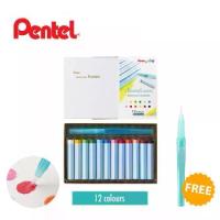ราคา [พร้อมส่ง] Pentel สีชอล์คระบายน้ำ Watercolor Oil Pastels 12 สี (1734506040252204790)