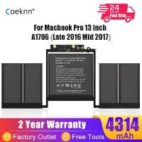 ราคา Coeknn 11.4V แบตเตอรี่ A1819สำหรับ Apple MacBook Pro 13 ''Touch Bar A1706 (ปลายปี2016กลางปี2017) EMC 3071 EMC 3163 MLH12 COD (1734953981543220432)