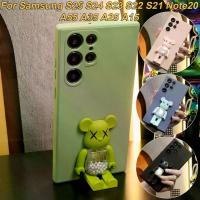 ราคา เคสโทรศัพท์, ซิลิโคนเหลว Matte กันกระแทก Frosted Candy Bear Stand, สำหรับ Samsung S26Ultra, S26+, S26, S25FE, S25, S24, S23, S22, S21, Note20, A56, A55, A36, A35, A26, A25, A16, (1735207068774336354)