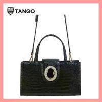 ราคา TANGO กระเป๋าหนังตะกวดแท้ รุ่น TOYA-A ทรงแข็ง มีสายยาว evening clutch exotic lizard leather bag (1735373096368310050)