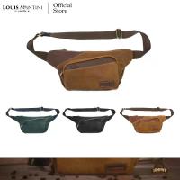 ราคา Louis Montini (Massachusetts) กระเป๋าคาดอก หนังแท้ทั้งใบ กระเป๋าคาดอกผู้ชาย หนังวัวแท้ Genuine leather belt bag BCG12 (1729983983755692154)