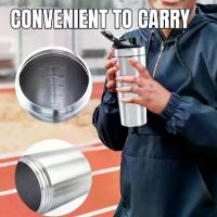 ราคา COD 【High Quality】750ml Stainless Steel Protein Shaker Cup Portable Fitness Sports Mug Nutrition Blender Cup Water Bottles Vacuum Insulation Water Cup (1735151180163024604)