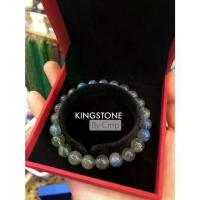 ราคา [COD] [Tiktok]Labradorite Premium Grade Genuine Labradorite Stone Bracelet, Premium, Wizard Stone, 8 10 12 Mm. (1734462927960901134)