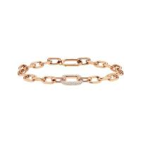 ราคา (3.3 ของแท้ประกันช้อป) Daniel Wellington Crystal Link Bracelet Rose Gold กำไลข้อมือ สีโรสโกล (1734473973127283947)