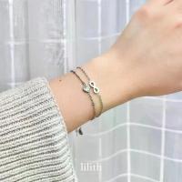 ราคา Lilith - Heart stainless bracelet สร้อยข้อมือ ข้อเท้า อินฟินิตี้ (1735274701743097777)