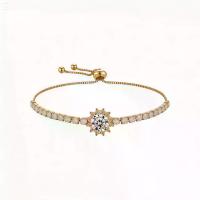 ราคา B07-CUMS-CGWH-100 Moissanite กำไลเพชร โมอิส ทองแดงเคลือบทองคำขาว Moissanite diamond bracelet, copper plated 18k gold bracelet High Quality (1735172221071492505)