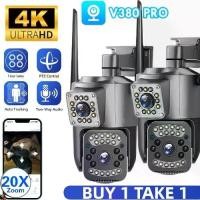 ราคา กล้องวงจรปิด (CCTV)Buy 1 Get 1 Free V380 Pro Cctv Camera Dual Lens Wifi Cctv Camera 360 Outdoor Waterproof Rainproof Ip67 Full Hd 1080P 8 Megapixel Smart Clear Hd Net Night Visio (1735104215287302004)