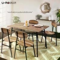 ราคา U-RO DECOR รุ่น SANDY (แซนดี้) ชุดโต๊ะรับประทานอาหาร (โต๊ะ 1 + เก้าอี้ 4 ตัว) โต๊ะกินข้าว เก้าอี้ กินข้าว ชุดโต๊ะกินข้าว โต๊ะ เก้าอี้ Dining set Table Chair (1729583779654895839)