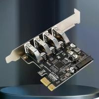 ราคา 4 Port PCIe USB 3.0 HUB Adapter USB3 PCIe USB3.0 Controller USB 3.0 PCI Express Adapter External Controller for Computer (1734926140985279617)