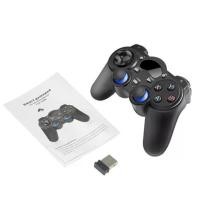 ราคา 2.4G USB Wireless Gaming Controller Gamepad USB Joystick Control for Android TV Computer Box with OTG Converter (1734799140189668702)