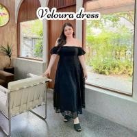 ราคา 【จัดส่งทันที】 ❆Lady M | Veloura dress plussize เดรสยาวผ้าลูกไม้สีดำทั้งตัว สำหรับสาวอวบ ใส่ออกงานกึ่งทางการ ปาร์ตี้✍ (1735031629418366796)