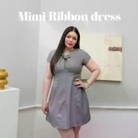 ราคา คุณภาพดี- ❊Lady M | Mimi Ribbon dress plussize เดรสสั้นสาวอวบ สีเทา สไตล์เรียบหรู ใส่ออกงานกึ่งทางการ ทำงาน Everydaylook✫ (1735032060334081868)