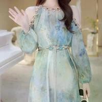 ราคา เดรสยาว สไตล์โบฮีเมียน วันหยุด Clothing Dress เสื้อผ้า ชุด Women ผู้หญิง (1731314448937159419)