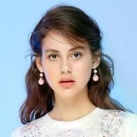 ราคา Iconic pearls beat earrings #5116 acrylic earrings round earrings fashion earrings plastic windows dangle earrings Korean earrings teen earrings (1735293050122634302)