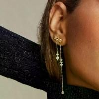 ราคา 【Azzis】 Aide 925 Sterling Silver Long Chain Tassel Drop Earrings for Women Shining Starry Waterdrop Zircon Dangle Earring Wedding Jewel (1735434773302314554)