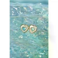 ราคา Vetiver pearl Heart shape larimar earrings ต่างหูแป้นลาริมาร์ เจียระไนรูปหัวใจ สีฟ้าอ่อน ลายธรรมชาติ ฝังด้วย Mother of pearl สีขาวทำจากเปลือกหอยมุก เงาวาว ตัดกรอบด้วยสีทอง พลังแห (1734524216577263052)