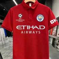 ราคา T-shirt เสื้อโปโล เสื้อแมนเชสเตอร์ ซิตี้ UEFA Champions League ทีมฟุตบอล Fan jersey Manchester City FC Polo shirt S-3XL Unisex (1735214248111015441)