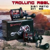ราคา ✵Sougayilang Baitcasting Fishing Reel รอบระดับ Wind Trolling Reel พร้อมอัตราทดเกียร์ 3.8:1 ทนทาน ตลับลูกปืนสแตนเลส 3+1 สำ♭สินค้าขายดี (1735387249195059064)