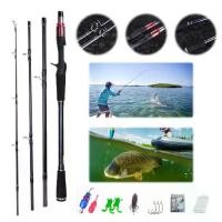 ราคา 1.8M Fishing Rod 4 ส่วน Multi-ส่วน Rod Ultralight SPINNING Casting Lure Fishing Rod เรือตกปลา Rod อุปกรณ์ตกปลา (1734997073948739504)