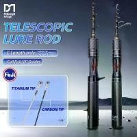 ราคา FISHINGFANS WEIDIAO 1.5m 1.8m TELESCOPIC FUJI O GUIDE CARBON HANDLE SOLID CARBON TIP TITANIUM ALLOY TIP L LIGHT POWER TRAVEL FISHING ROD (1735213971453347024)