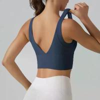 ราคา New yoga tank tops for summer. Sexy workout bras for women. Push-up sports bra. Workout bras for running and fitness. (1734975106965407426)