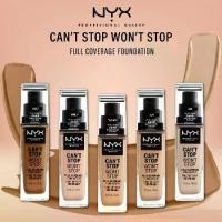 ราคา NYX Can't Stop Won't Stop Full Coverage Foundation รองพื้น คุมมัน ติดทนนาน 24 ชั่วโมง (1735421241461998741)