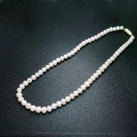 ราคา {Hot} Natural Freshwater Pearl Necklace Yellow Gold for Women Lady Choker Fashion Pretty Wedding Party Gift (1735276013461538712)