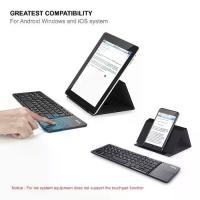 ราคา OKER Keyboard Bluetoothพับได้ /คีย์บอร์ดบลูทูธพับได้ มีTouch Pad ในตัว ใช้แทนเมาส์BT-033 (1735184130836759667)