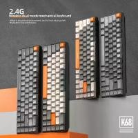 ราคา Bluetooth-Compatible 5.0 Gamer Keyboard Dual-mode Gaming Keyboard Wireless Ergonomic Hot Plug for Desktop Laptop for Computer PC (1735156155034338894)