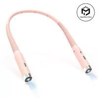 ราคา [Lighting] Led Rechargeable Neck Light 3 Modes Hug Reading Lamp Portable Book Light Novelty Flashlight Book Lamp Night Light Neck Light (1735179726399243488)