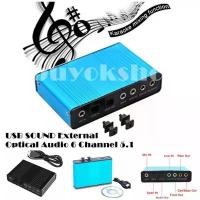 ราคา USB SOUND External Optical Audio 6 Channel 5.1 Sound Card Adapter For Laptop ฝ่ายขาย (1735110457846826938)