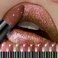 ราคา Metallic Shimmer Lipstick, Pearly Glitter Shine, Creamy Texture, High Color Payoff, Smooth Apply, Party Makeup (1734927197739648127)