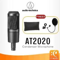 ราคา [ใส่โค้ดลด 1000บ.] Audio Technica AT2020 แถมฟรี PopFilter Condenser Microphone ไมค์คอนเดนเซอร์ (1734299049970075409)