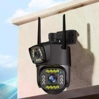 ราคา 4MP Dual Lens Camera WiFi Surveillance Camera 360 Degree View Monitor Camera IP66 Waterproof for Home (1735103514622592155)