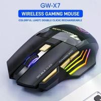 ราคา iMice GW-X7 7 Buttons 2.4G RGB Wireless Mouse Mute Ergonomic Gaming Office Mice (1734776472409769089)
