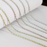 ราคา S925 Sterling Silver Olive Bead Necklace Two-Tone Diamond Chain Adjustable Tassel Sweater Chain (1735224712321336570)