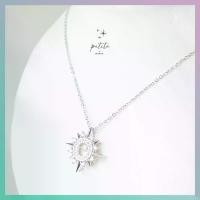 ราคา [พร้อมส่งในไทย] Supernova Necklace - สร้อยคอ จี้รูปพระอาทิตย์ ประดับเพชรล้อมรอบ (1735461666570929992)
