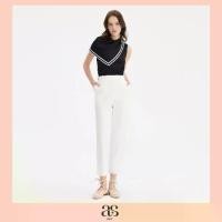 ราคา [asv ss26] Rebecca Tapered Pantsกางเกงผู้หญิง ทรงกระบอกเล็ก ขายาว เอวสูง ดีเทลเข็มขัดข้างลำตัว กระเป๋าข้าง ซิปด้านหลัง (1734534828761188048)