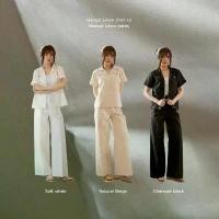 ราคา Roomry.n - Nomad Linen pants กางเกงขายาวทรงขากระบอก เอวสูง (1735345352459781617)