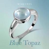 ราคา Mizuchol - แหวนเงินแท้ชุบทองคำขาว Raindrop Ring ประดับ Blue Topaz (1734924170127967800)